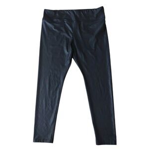 Wild Fable Sheen Leggings Woman XXL Black Party Stretch High Rise Comfy Vacation